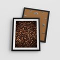 Plakat w ramie 40x50 - Jesienny Dywan - dywan z suchych liści, jesień - rama czarna