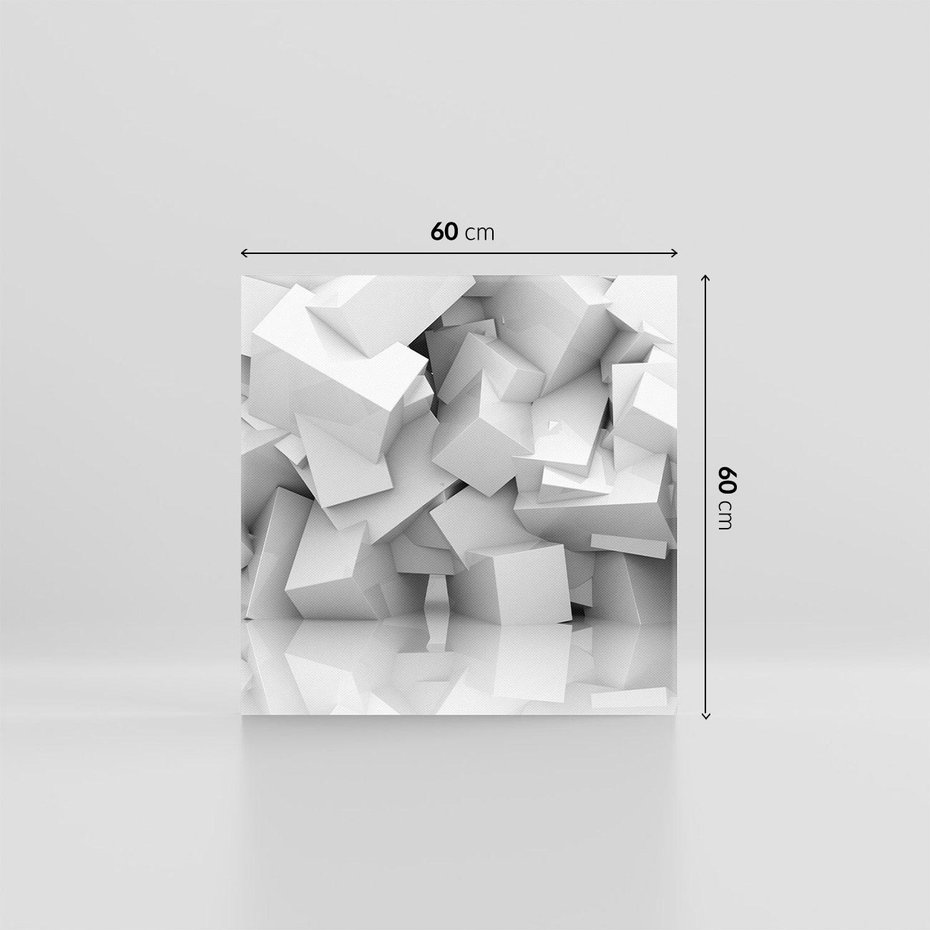 Obraz na płótnie 60x60 - Odkryj niezwykłą formę - 3D, abstrakcja