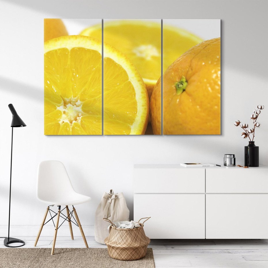 Obraz na płótnie 120x80 - Cytrusy Żywy Zapach Energii - cytruny, owoce