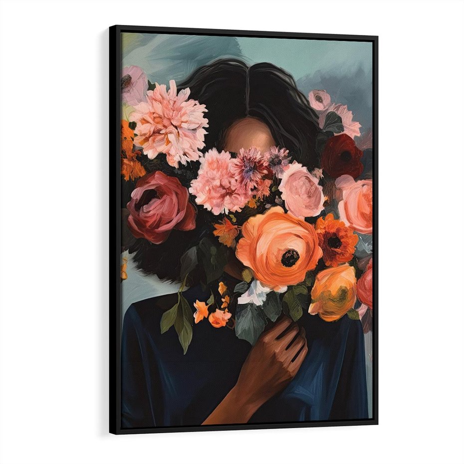 Obraz w ramie 70x100 - Ukryte Emocje - obraz, akwarela - rama czarna