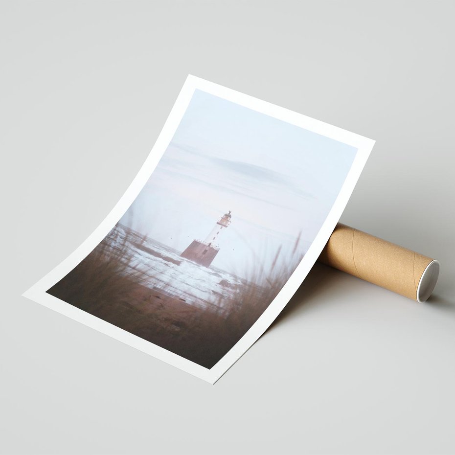 Plakat bez ramy 30x40 - Magiczna Aura - latarnia, mgła