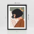 Plakat w ramie 30x40 - Kobieca Pasja - nowoczesny plakat, styl retro - rama czarna