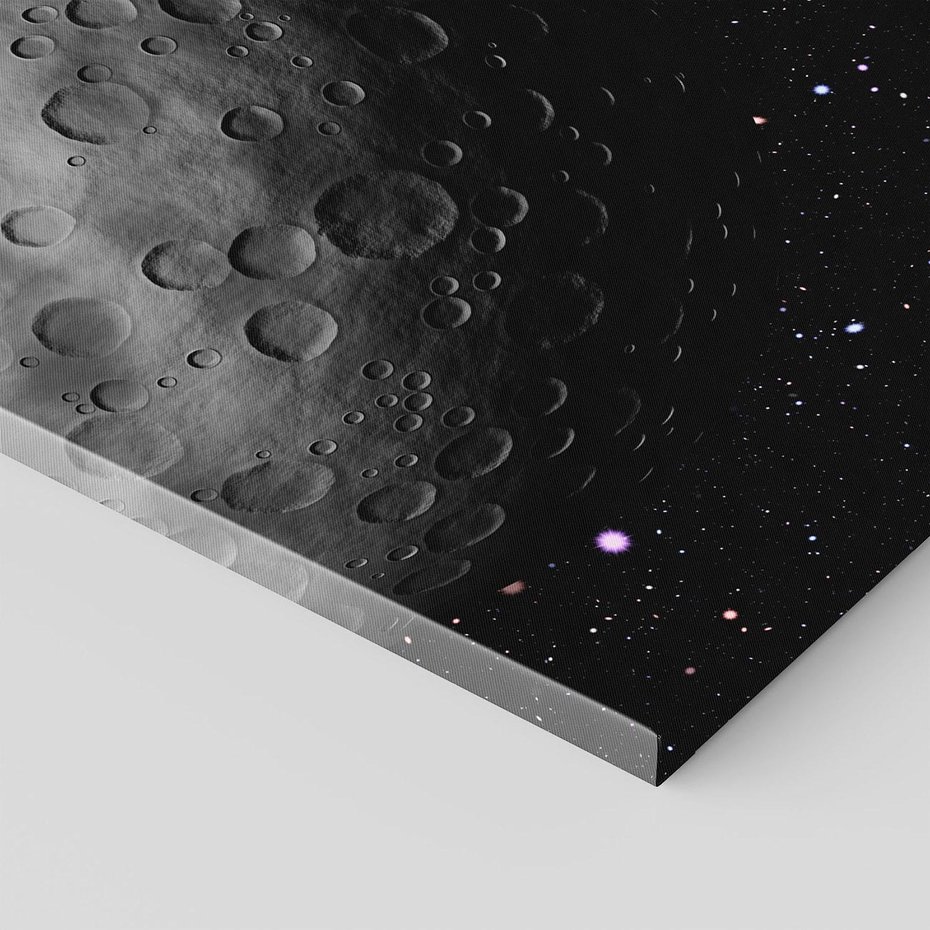 Obraz na płótnie 120x80 - Nocne opowieści księżycowe - księżyc, kosmos