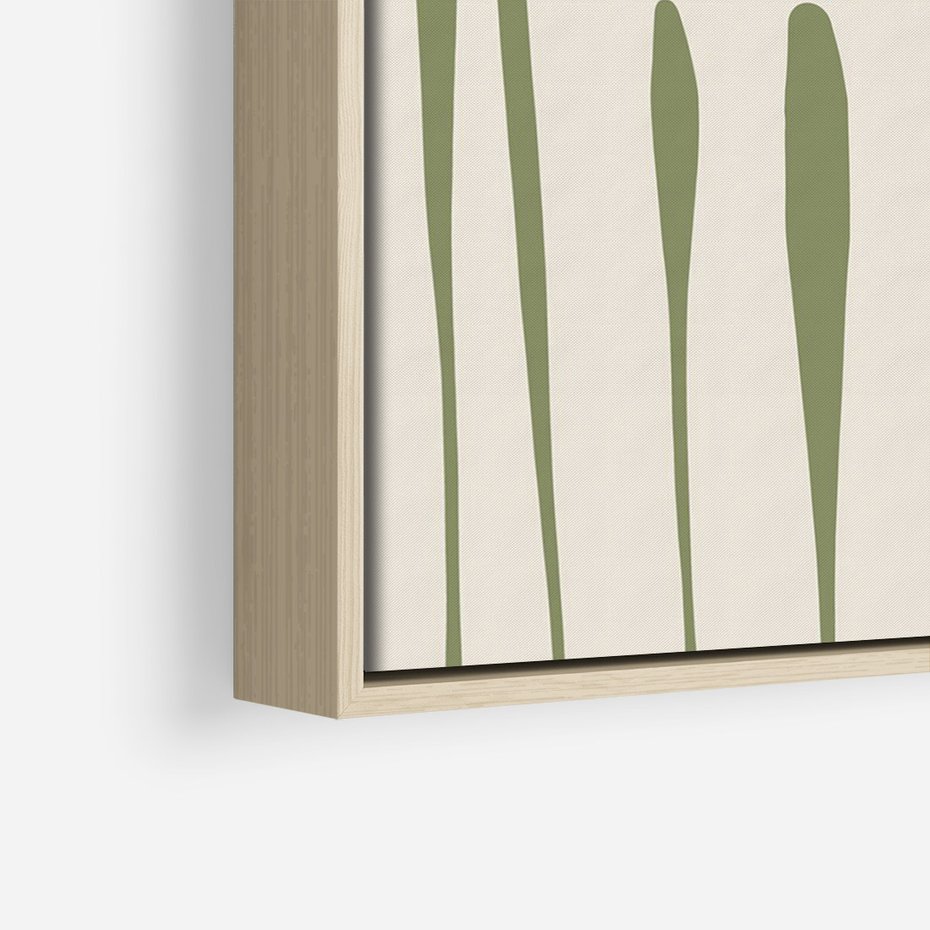 Obraz w ramie 80x120 - Akwarelowe Echa Przyrody - kwiaty, nowoczesny plakat - rama drewno