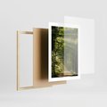 Plakat w ramie 30x40 - harmonia natury - las, drzewa - rama drewno
