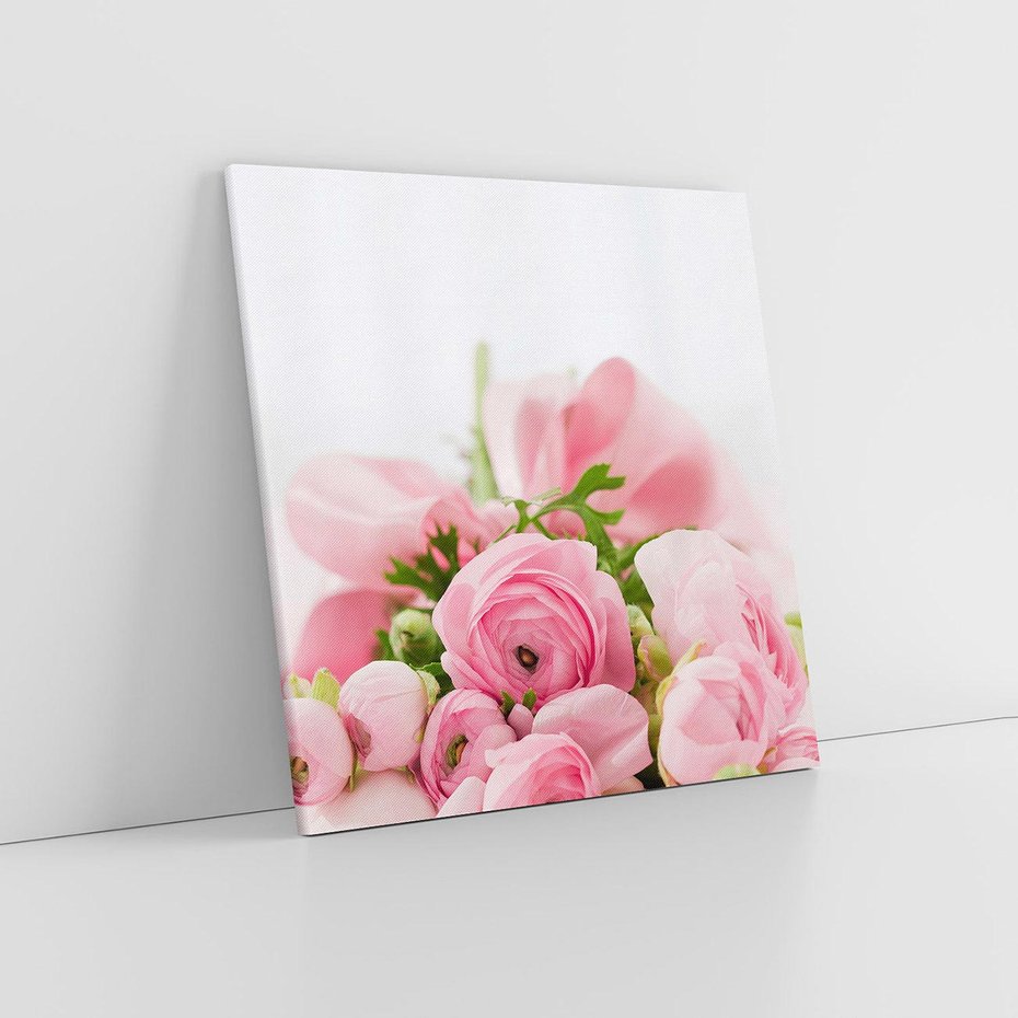 Obraz na płótnie 70x70 - Bukiet Róż - róże, bukiet