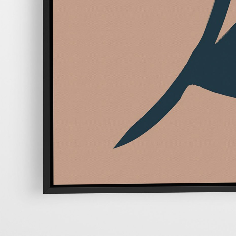 Obraz w ramie 70x100 - Rozbijające Granice - abstrakcyjny obraz, plakat - rama czarna