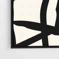 Obraz w ramie 50x50 - Impresje Wymiaru - linie, abstrakcja - rama czarna