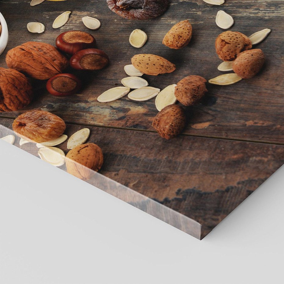 Obraz na płótnie 70x100 - Szlachetne smaki kuchni - nasiona, bakalie