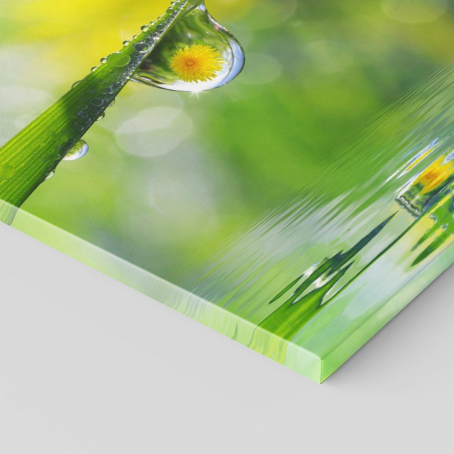 Obraz na płótnie 120x80 - Deszczowa Biedronka - biedronka, deszcz