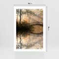 Plakat bez ramy 50x70 - Romantyczny Mostek - mostek, romantyczny