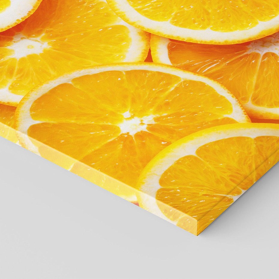 Obraz na płótnie 120x60 - Wyrazista moc pomarańczy - pomarańcze, owoce