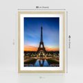 Plakat w ramie 30x40 - Wieża Eiffla w Innej Odsłonie - wieża, Eiffla - rama drewno