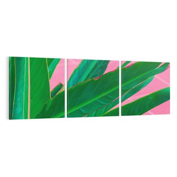 Obraz na płótnie 90x30 - Odezwij się do przeszłości - liście, retro