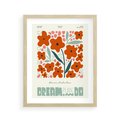Plakat w ramie 40x50 - Abstrakcyjne Spektrum - kwiaty, abstrakcja - rama drewno