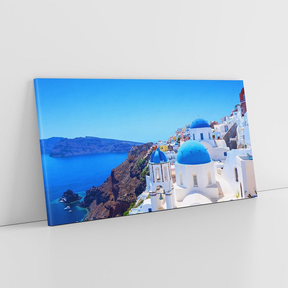 Obraz na płótnie 120x60 - Magia Santorini: Morze i widok na Grecję - Santorini, Grecja