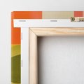 Obraz na płótnie 60x60 - Eklektyczne Oblicza - geometryczne kolorowe kształty, eksplozja kolorów