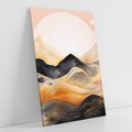 Obraz na płótnie 80x120 - Grafika Zachodu - nowoczesna grafika, odcienie pastelowe