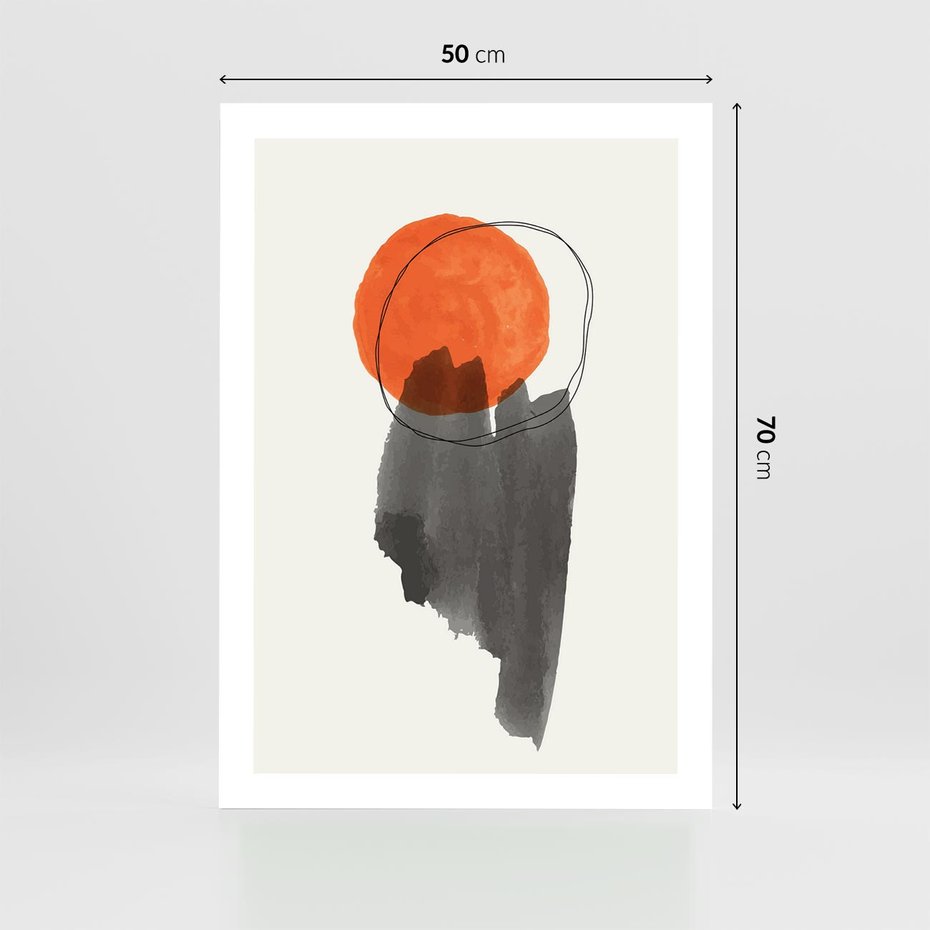 Plakat bez ramy 50x70 - Księga Form - abstrakcyjne nieregularne plamy, czarny