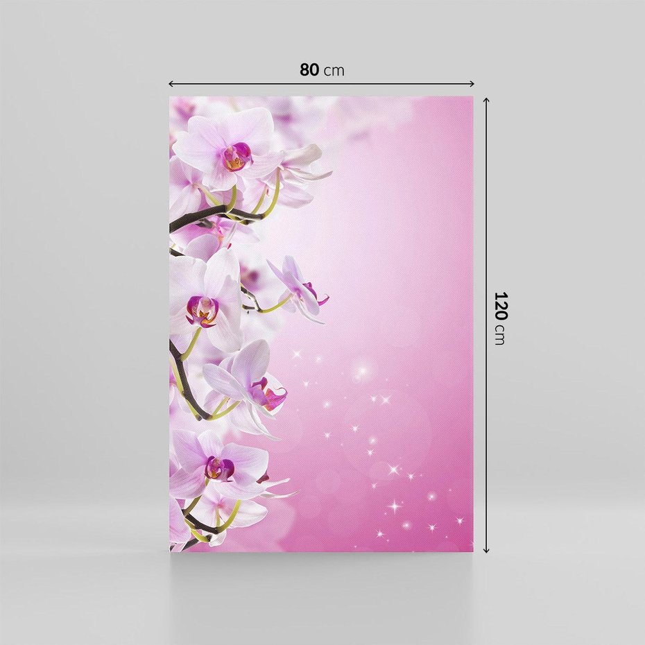 Obraz na płótnie 80x120 - Relaksujące Piękno - kwiaty, orchidea