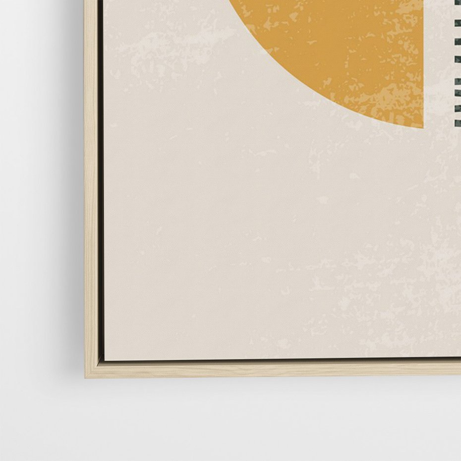 Obraz w ramie 80x120 - Kształty Nowych Granic - nowoczesna sztuka, minimalizm - rama drewno