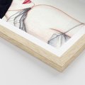 Plakat w ramie 40x50 - Stylowa Ekspresja - kobieta, moda - rama drewno