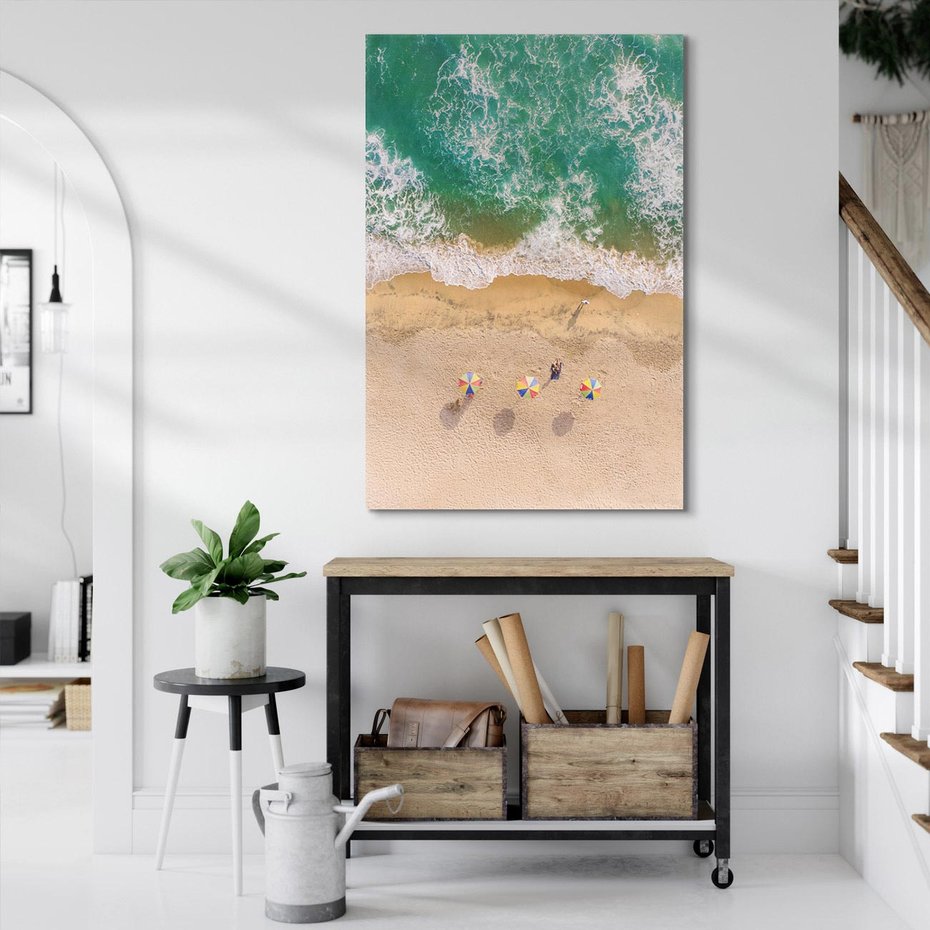 Obraz na płótnie 80x120 - Letnie Wakacje na Horyzoncie - plaża, morze