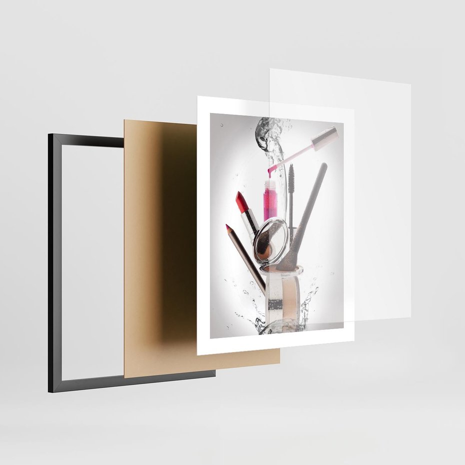 Plakat w ramie 40x50 - Moda, makijaż i relaks - moda, makijaż - rama czarna