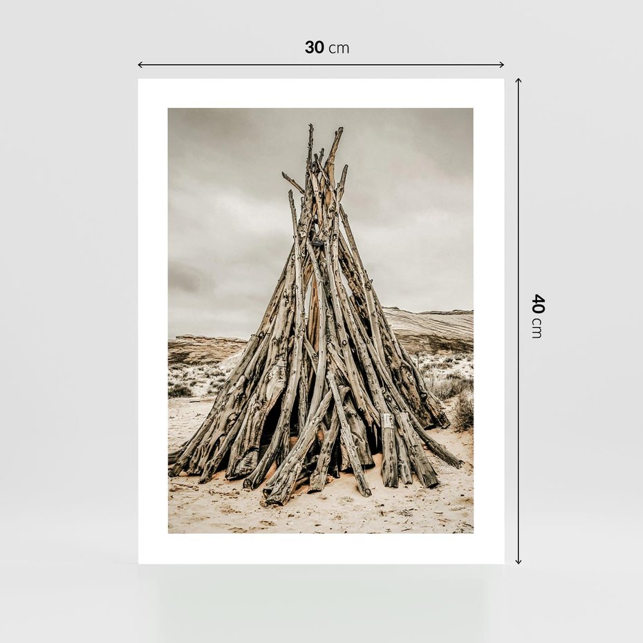 Plakat bez ramy 30x40 - Ciepło Przeszłości - retro fotograia, odcienie sepii