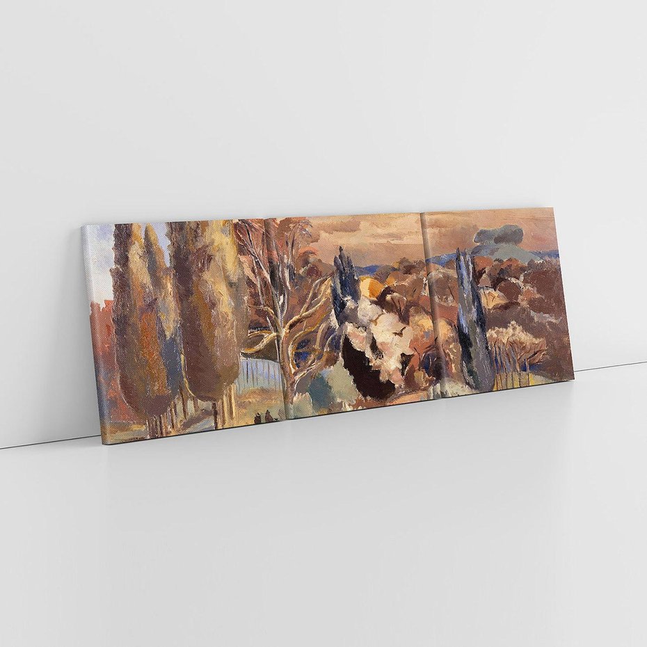 Obraz na płótnie 90x30 - Landscape of the Moon's First Quarter (1943), Paul Nash - Reprodukcja - reprodukcja, obraz na płótnie