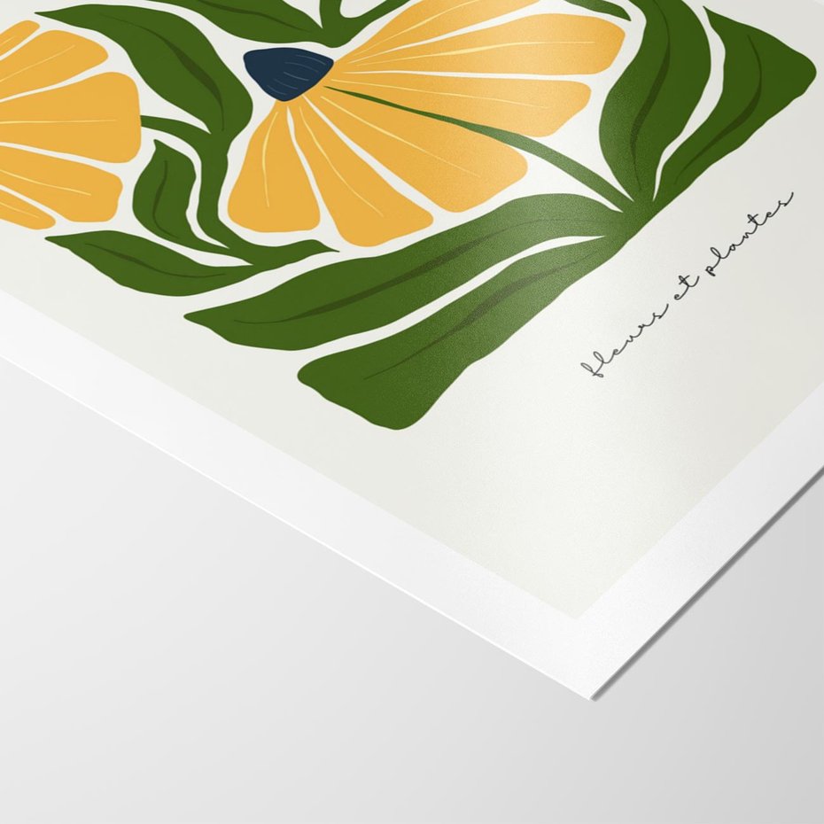 Plakat bez ramy 50x70 - Kreatywne Wibracje - sztuka nowoczesna, kolorowe kwiaty