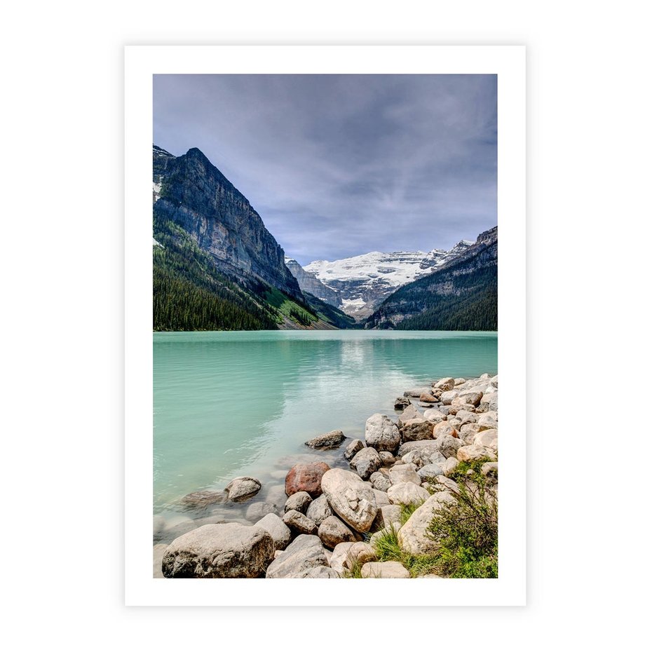 Plakat bez ramy 21x30 - Górskie jezioro - spokój i piękno - jezioro, górskie