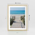 Plakat w ramie 30x40 - Żywa Natura - plaża, morze - rama drewno