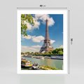 Plakat bez ramy 40x50 - Paryżska ikona Francji - wieża Eiffla, Paryż