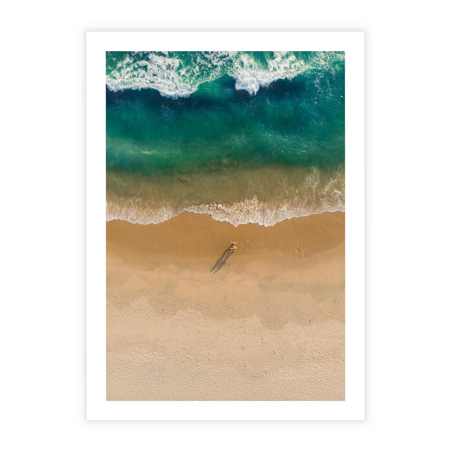 Plakat bez ramy 30x40 - Oaza Relaksu - plaża, morze