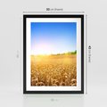 Plakat w ramie 30x40 - Żyzne Pola - pole, pszenicy - rama czarna