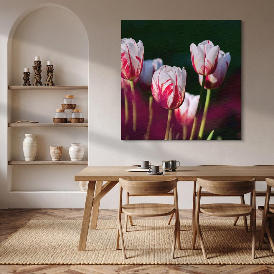 Obraz na płótnie 30x30 - Kwiatowy raj w naturze - kwiat, kwiaty