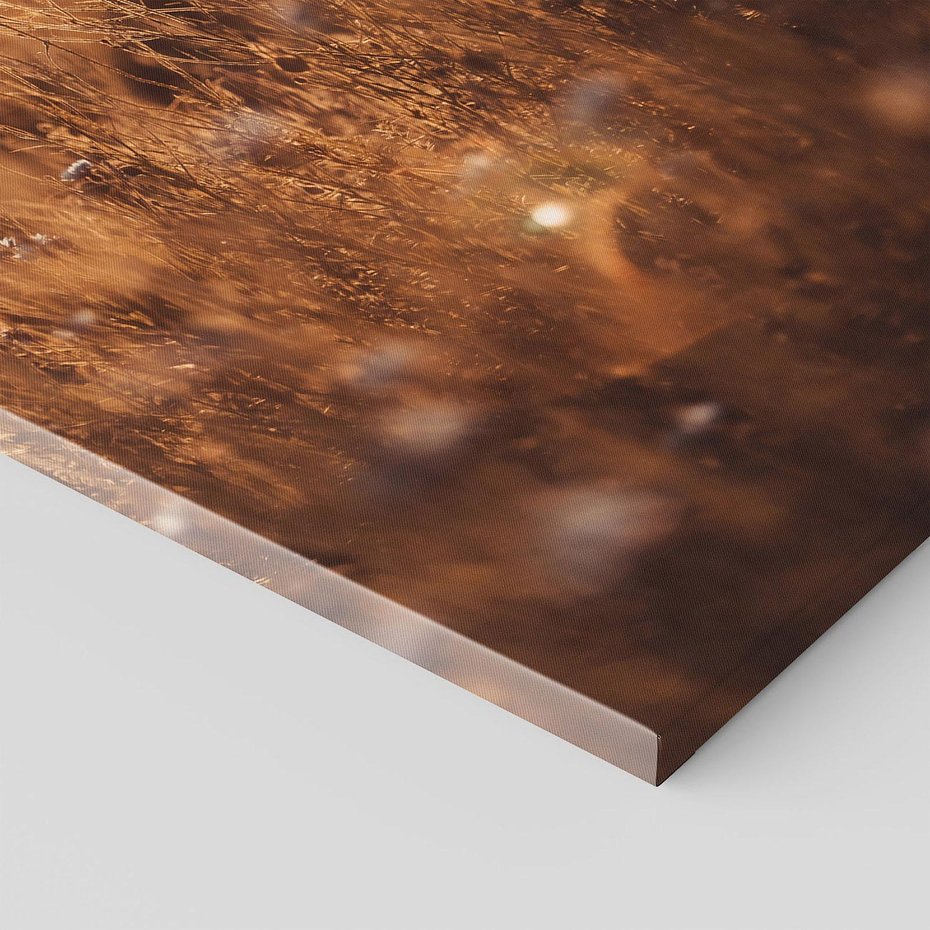 Obraz na płótnie 80x120 - Zachwyt zachodem słońca na łące - zachód, słońca