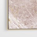 Obraz w ramie 100x70 - Wyjątkowa Stylizacja - marmur, złoto - rama drewno