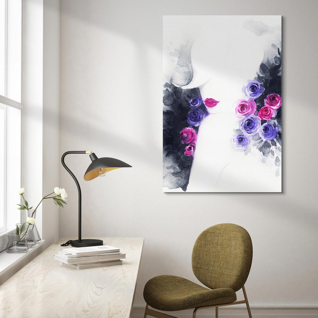 Obraz na płótnie 80x120 - Urok osobowości - kobieta, portret
