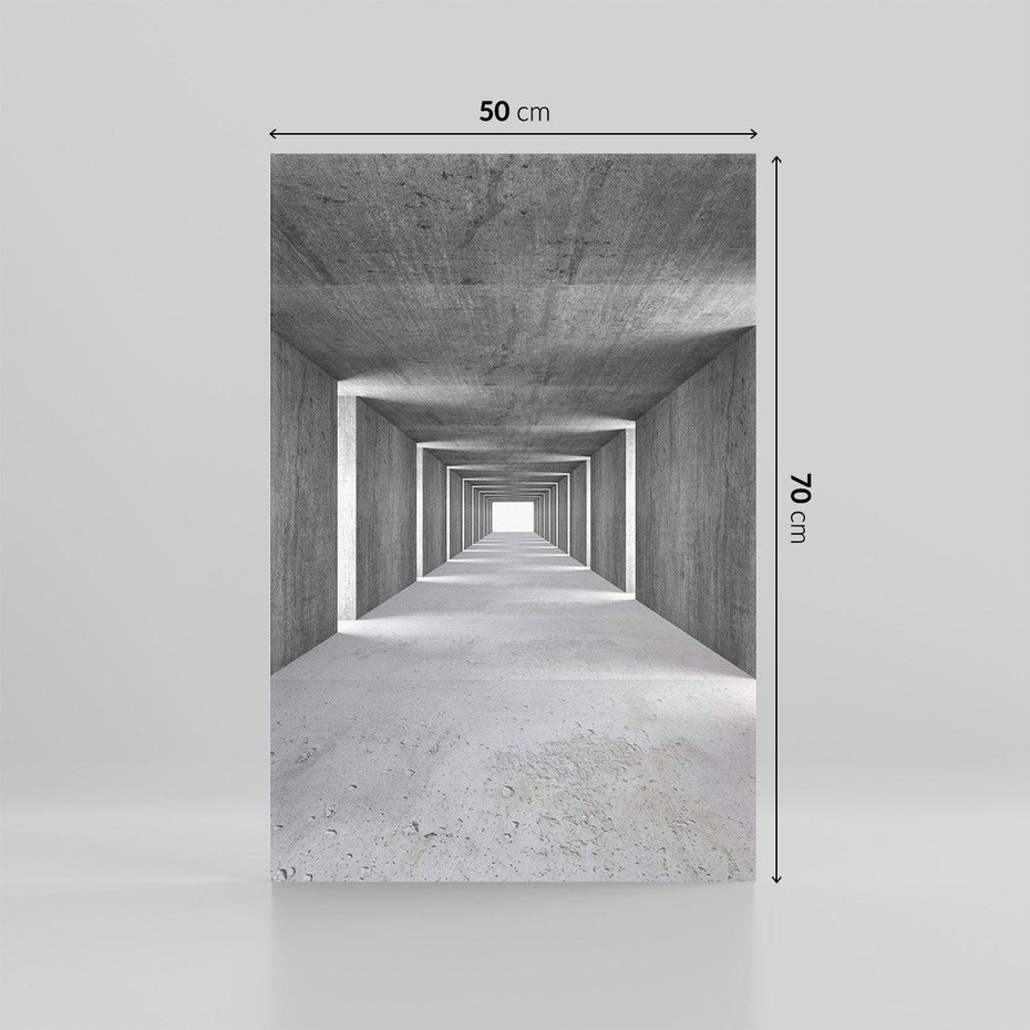 Obraz na płótnie 50x70 - Abstrakcyjna głębia - 3D, tunel