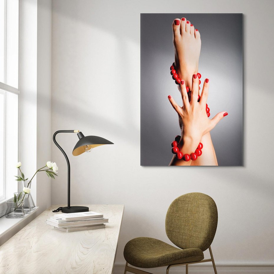 Obraz na płótnie 80x120 - Manicure i Pedicure - Piękno Paznokci - manicure, pedicure