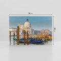 Obraz na płótnie 70x50 - Urok Wenecji - fotografia, przystań w Wenecji