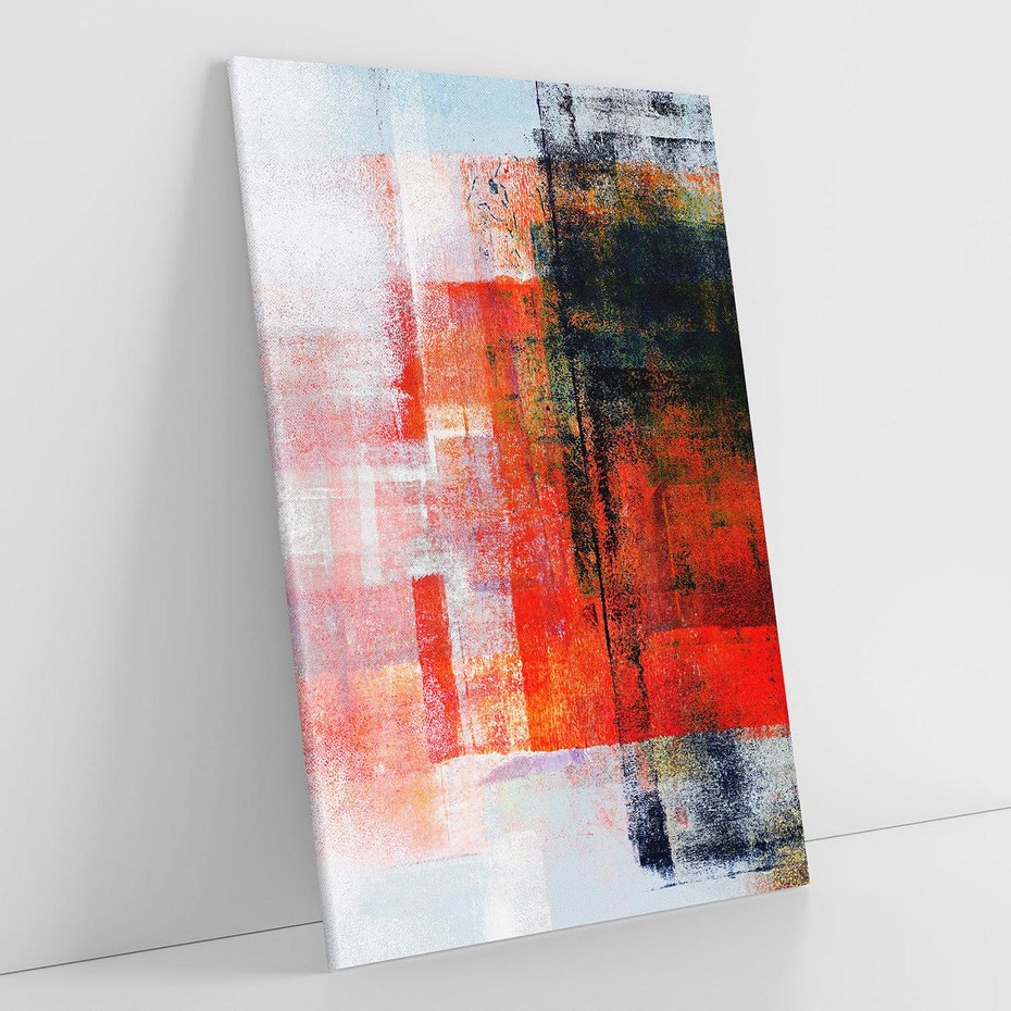 Obraz na płótnie 50x70 - Burza Emocji - wyrazista abstrakcyjna sztuka, dramatyzm