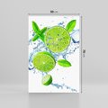 Obraz na płótnie 50x70 - Świeżość i Witalność - limonka, owoce