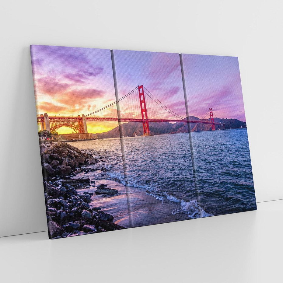 Obraz na płótnie 120x80 - Złota Brama San Francisco - Golden Gate, San