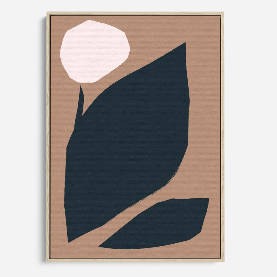 Obraz w ramie 50x70 - Rozkwitająca Wolność Boho - abstrakcyjny obraz, plakat - rama drewno