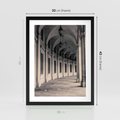 Plakat w ramie 30x40 - Kolumny Elegancji - architektura, kolumny - rama czarna