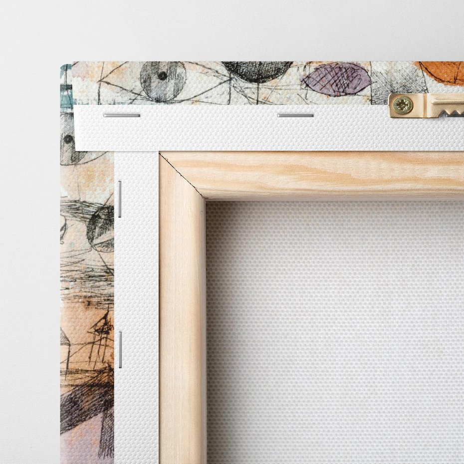 Obraz na płótnie 40x40 - In the realm of air 1917, Paul Klee - Reprodukcja - reprodukcja, obraz na płótnie