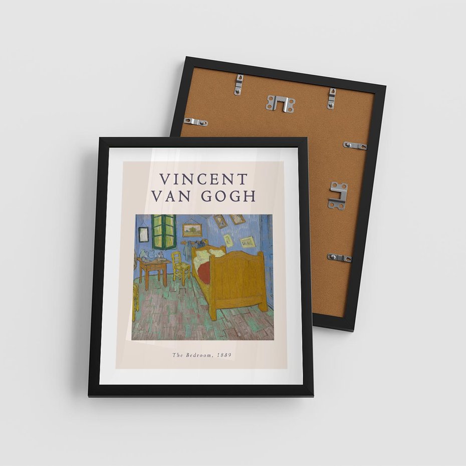 Plakat w ramie 40x50 - Reprodukcja van Gogha - vincent van gogh, reprodukcja - rama czarna